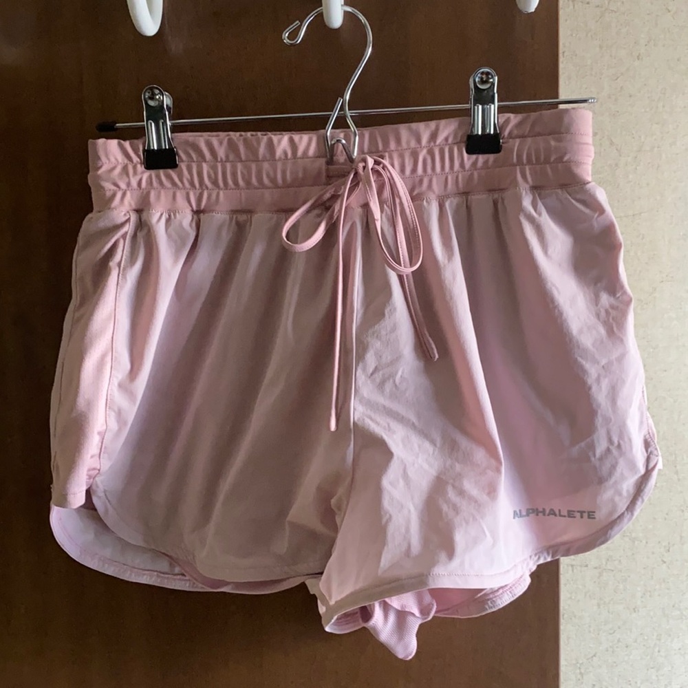 Alphalete pink gym shorts